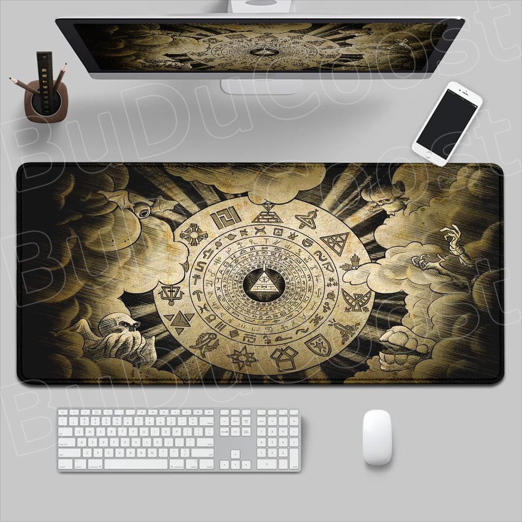 xmm Locking Edge Rubber Laptopmat Gaming Mousepad Large Bill Cipher Gravity Fall Table Carpet XXL Computer Accessories Rug