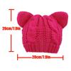 Women Knit Slouchy Ears Woolen Hat Chunky Baggy Hat Winter Soft Warm Ski Cap