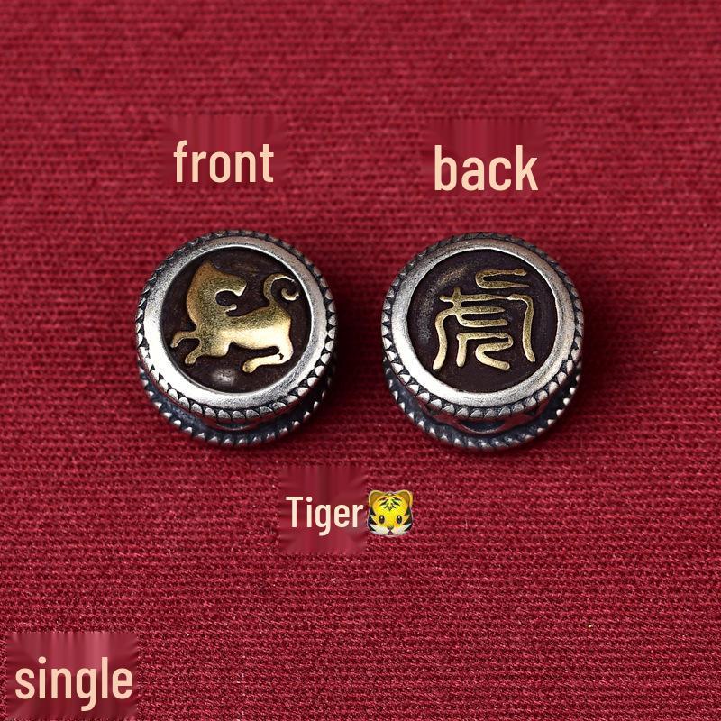 Durable Zodiac Buddha Mantra Bracelet - Double-Sided Pattern for Men & Women