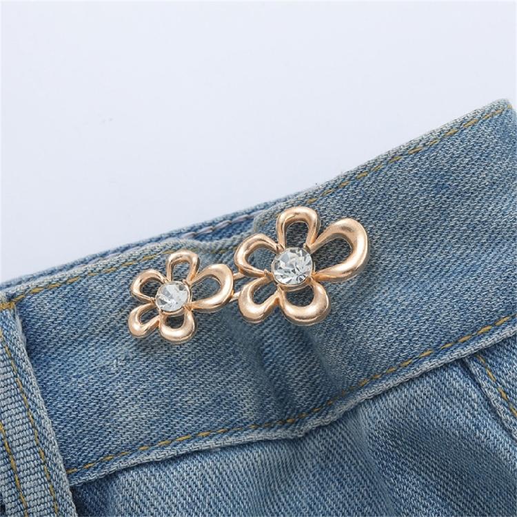 Adjustable Waist Button Set, Pants Waist Button for Pants Jeans to Make Tighter