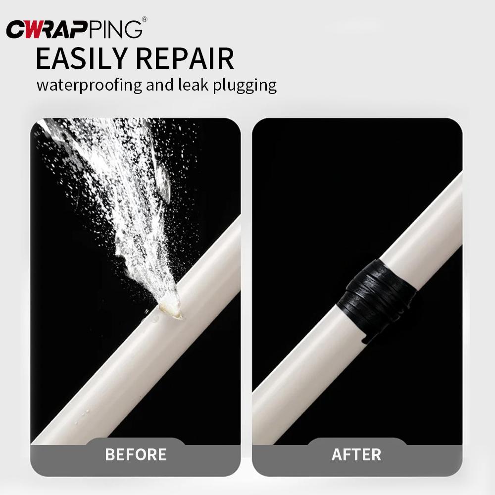 Waterproof Sealing Tape Self-Fusing Silicone Tape Home Supplies Stop Leaks Seal High-Temperature Resistant Super Strong Glue