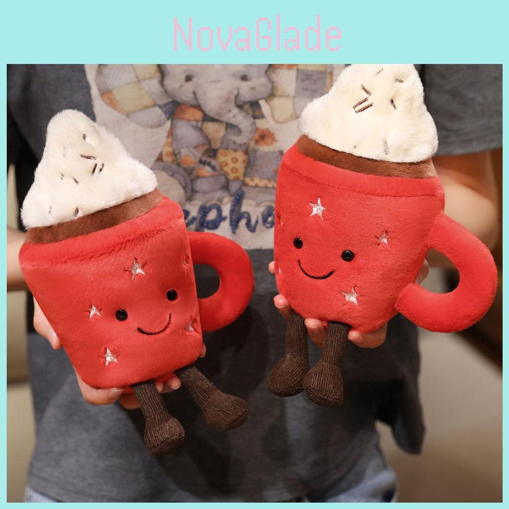 Eisbecher Plüschtier mit Kurzflorstoff für Kindergeschenk und Kinderzimmerdekoration