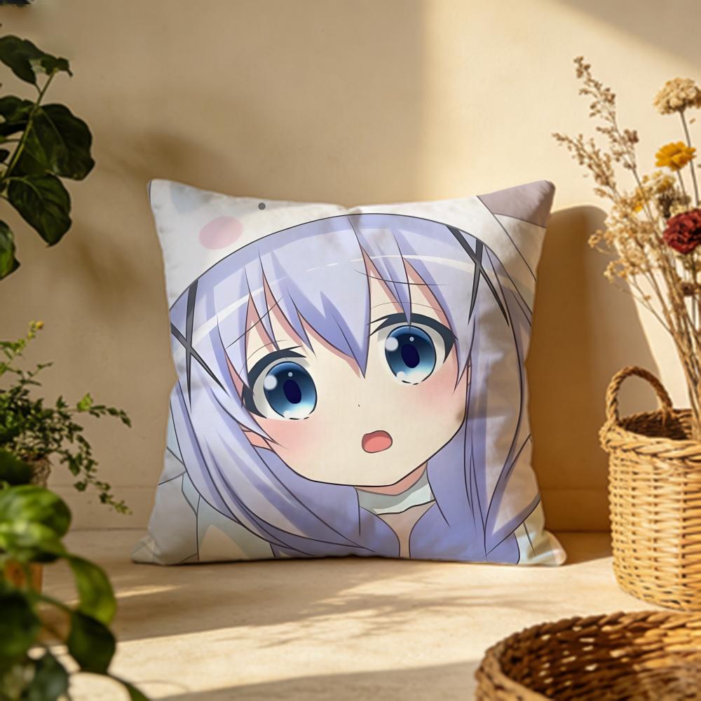 Fashion IIs the Order a Rabbitied Cushion Cover Versatile DoubleSided Pillow Case Fit for Sofa Bed Car Daily Decor