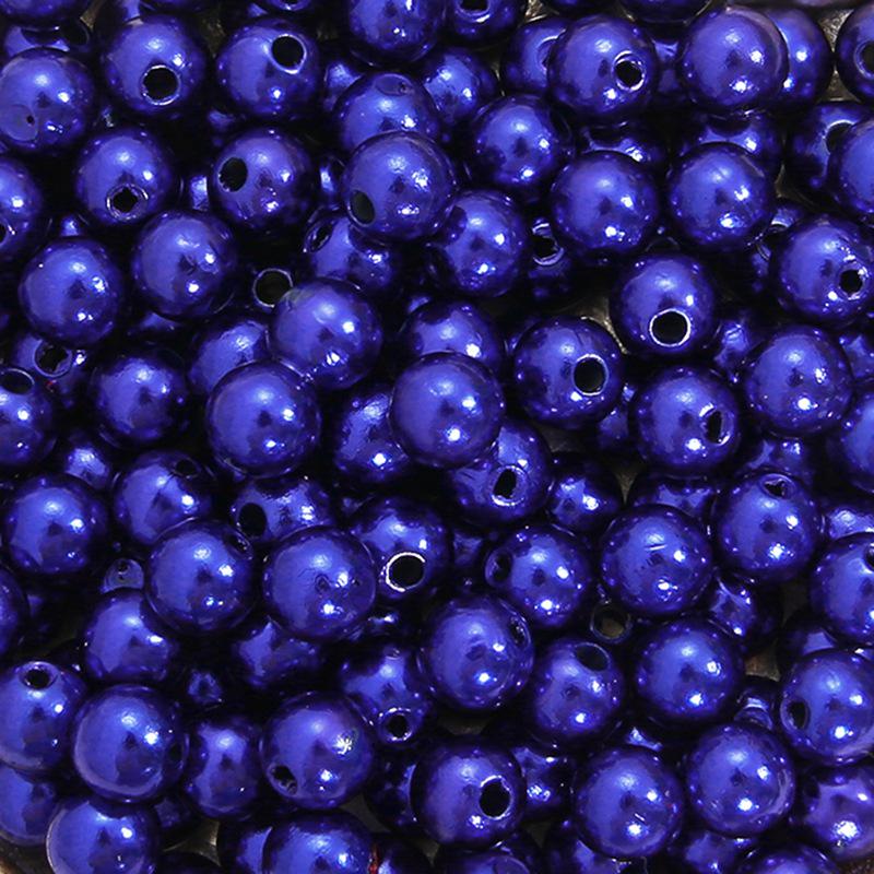 ABS Perforated Pearl-Like Beads for DIY Earrings, Bracelets, Ancient Style Hairpins