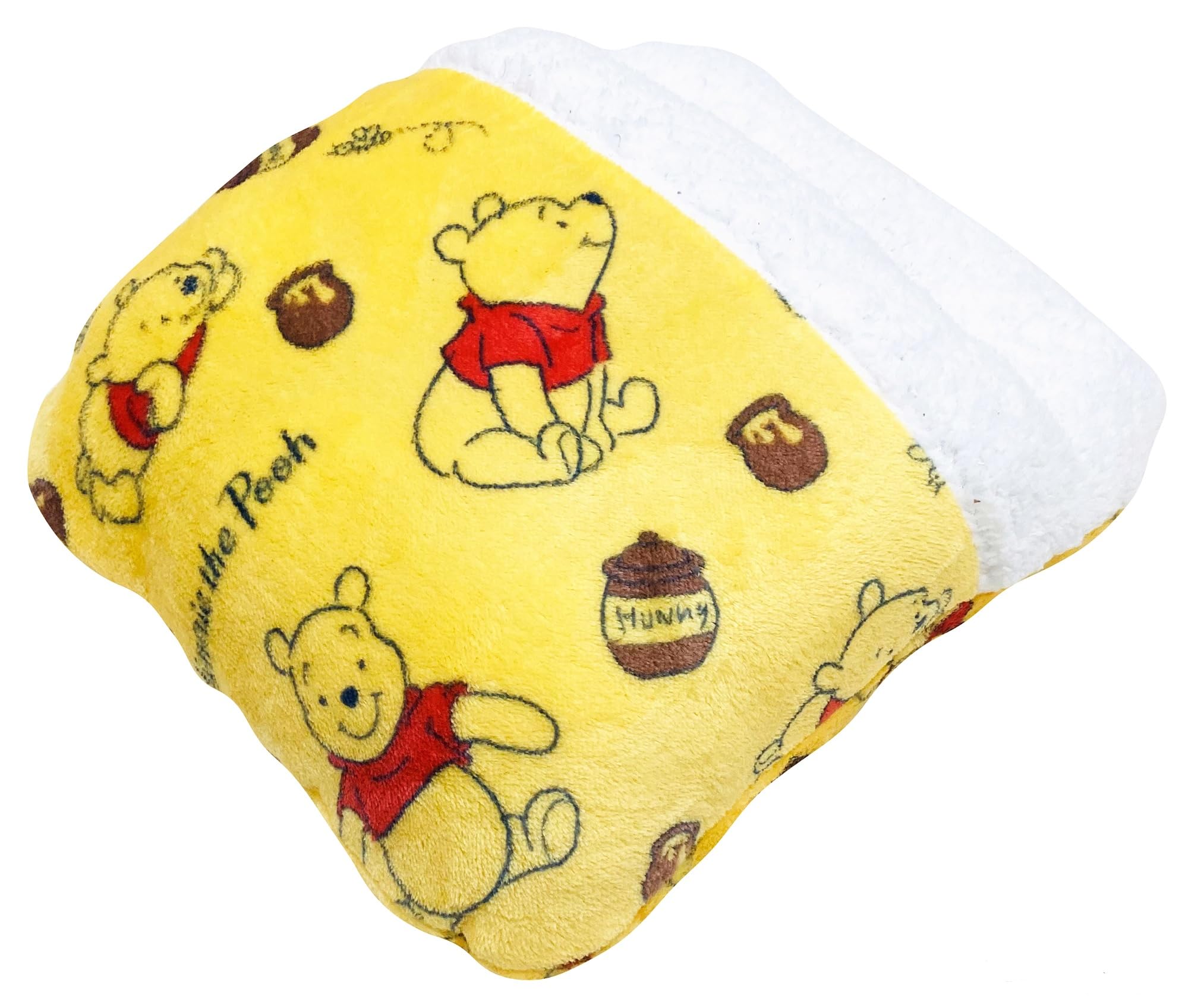 

MORIPiLO Footrest Disney Winnie the Pooh Foot Plush Honey Morishita Pillows Cushion, (Flannel Pillow), Toy, Under-Desk, Cute, Yellow, 35x40x12cm,