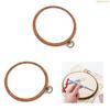 K1AE Round Embroidery Frame Embroidery Hoop Adjustable Crosses Stitching Hoop