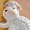 Animal Sculptures Collectibles Ornament for Home Office Desktop Deocrs Crescents Moon Sheep Figurines Moon Sheep Statue