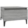 819528 vidaXL Table d'appoint Sonoma gris 50x46x35 cm Bois d'ingénierie