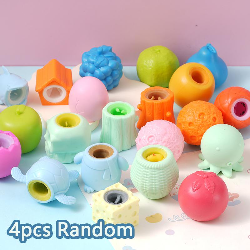 Pop-Up Squeeze Cup Fidget Toys Cartoon Anti Stress Relief Squishy for Kids & Adults Funny Play Toys Party Favor Classroom Prize