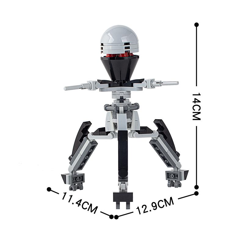 MOOXI Movie Space Wars Robot Serie MOC Model Brick DIY Diorama Adult Children Toy Building Block Sets Montessori Gift Decoration