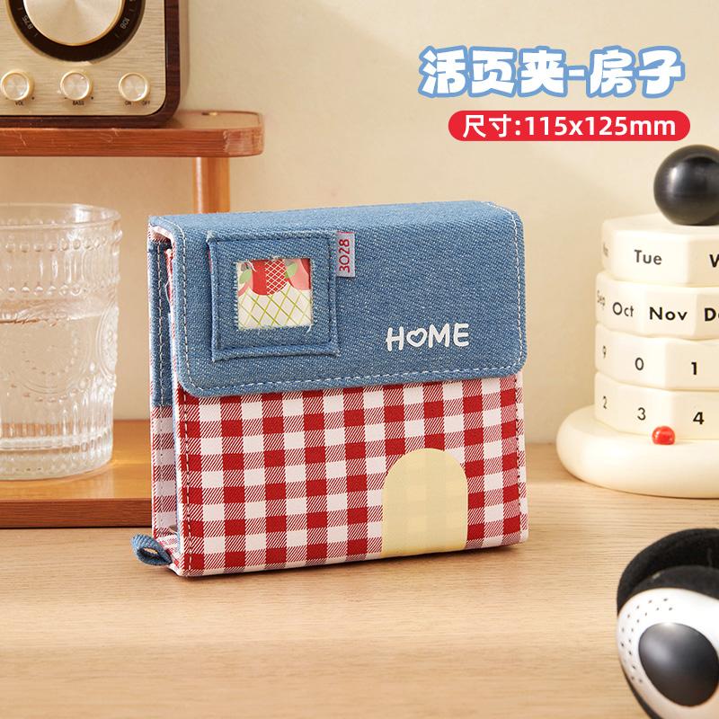 Denim Apple Journal - M5 Binder for 3" Kpop Photocards, Polaroids, Notes, Scrapbooking & Card Storag Ins Fashion Notebook