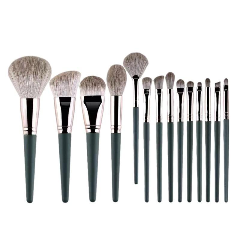 Set di 14 Pennelli per Trucco Pennello Morbido e Soffice per Ombretto Pennello Correttore Pennello per Blush Pennello per Trucco Strumento di Bellezza Pennello per Trucco