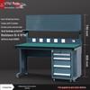 Heavy-Duty Anti-Static Multifunctional Workbench with Thickened Steel Frame for Maintenance and Inspection.