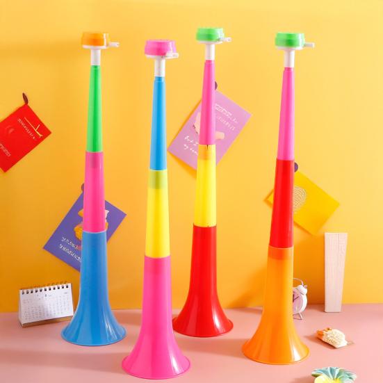Telescopic Cheering Horn 3 Section Extendable Blower Portable Stadium Noise