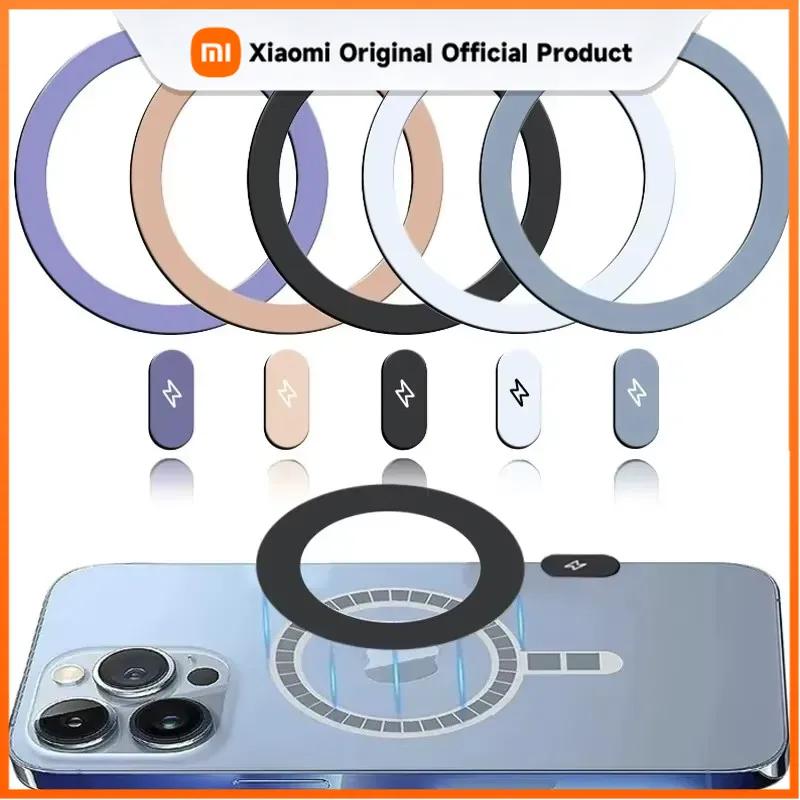 Xiaomi 1-5 шт. Металлические пластины-наклейки Кольца для Iphone15 16 13 Магнитная клейкая Ультратонкое металлическое кольцо-пластина для беспроводной зарядки Magsafe