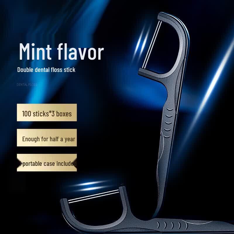Hefengyu Deep Clean Double-Line Dental Floss Sticks