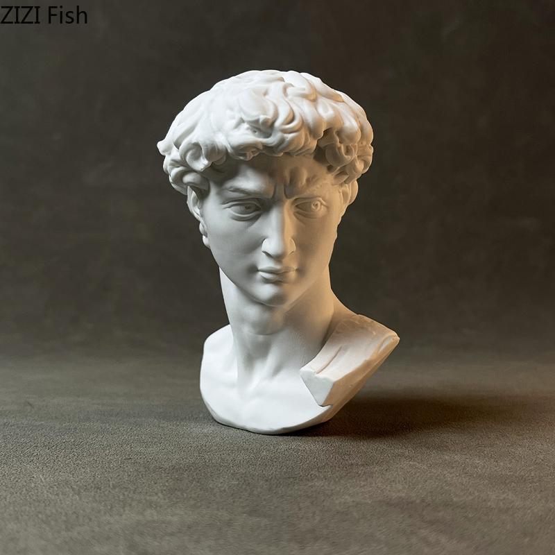 David Gipsstatue Schreibtischdekoration Kreative Figuren Ornamente Skizzenübung Malen Lehrmittel Charaktere Skulptur
