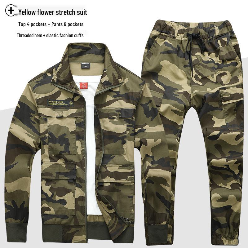 Camouflage Long Sleeve Workwear Suit for Welding & Auto Repair