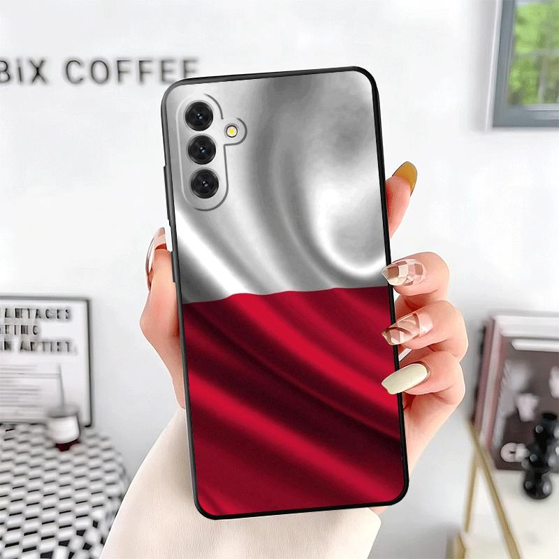 Poland Flag White Red Soft Phone Case for Samsung A17 A37 A57 A16 A26 A36 A56 A15 A25 A35 A55 A14 A24 A34 A54 A13 A23 A33 A53 A5
