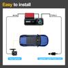 Car DVR HD1080P Dashcam 2inch IPS 3channels Car Camera Night Vision Recording Auto DVR Loop Dash Recorder Vehicle Accessories