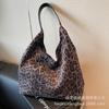 Premium Sense Large-capacity Bag Women's 2025 New Retro Texture Shoulder Bag Versatile Leopard Print Tote Bag Commuter Bag