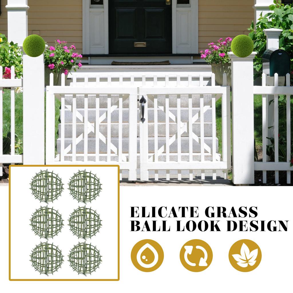 6Pcs Floral Holding Rack Grass Ball Ornament Shelf Decorative Flower Arranging Frame for Wedding Supplies Garden Art Stylish