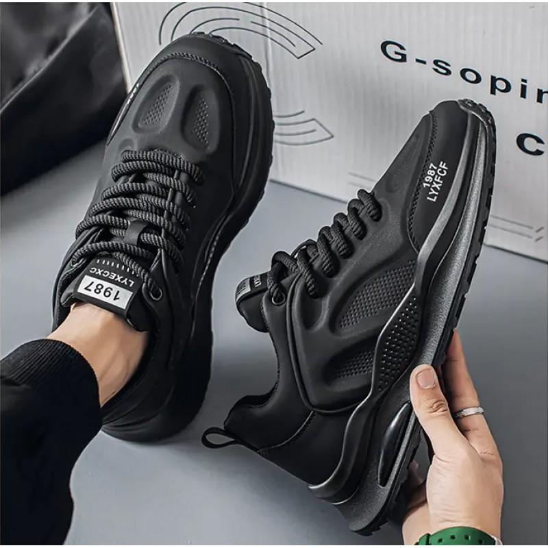 Men's Shoes High-end Versatile Casual Sports Running Anti Slip Dissolving Thick Sole Height Increasing Forrest Gump Dad