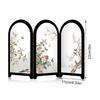 Design Cinese Stile Medio Antico Fiore Uccello Inchiostro Bambù Paravento Decorazione da Scrivania Tavolino Soggiorno Decor