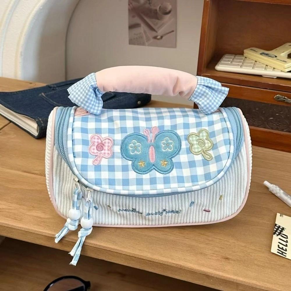 Cake Butterfly Korean Style Pencil Case Desktop Storage Handheld Pencil Pouch  Stationery Holder