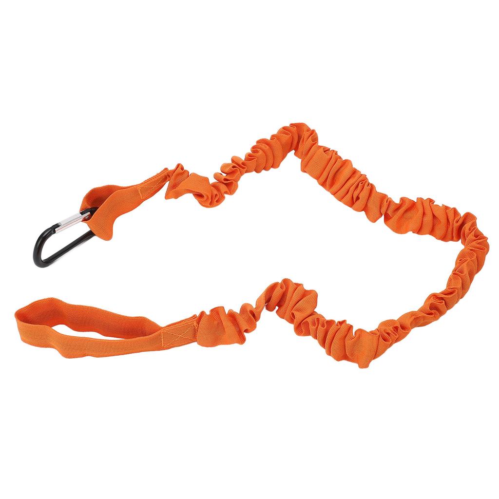Kayak Paddle Rope Leash Elastic Lightweight Nylon Coiled Paddle Straps for Canoe Boat Surf Board Fishing Rod Orange