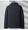 Woodpecker Men's Fleece-Lined Winter Jacket: Thick, Cotton-Padded, Cold-Proof Coat for Middle-Aged and Elderly.