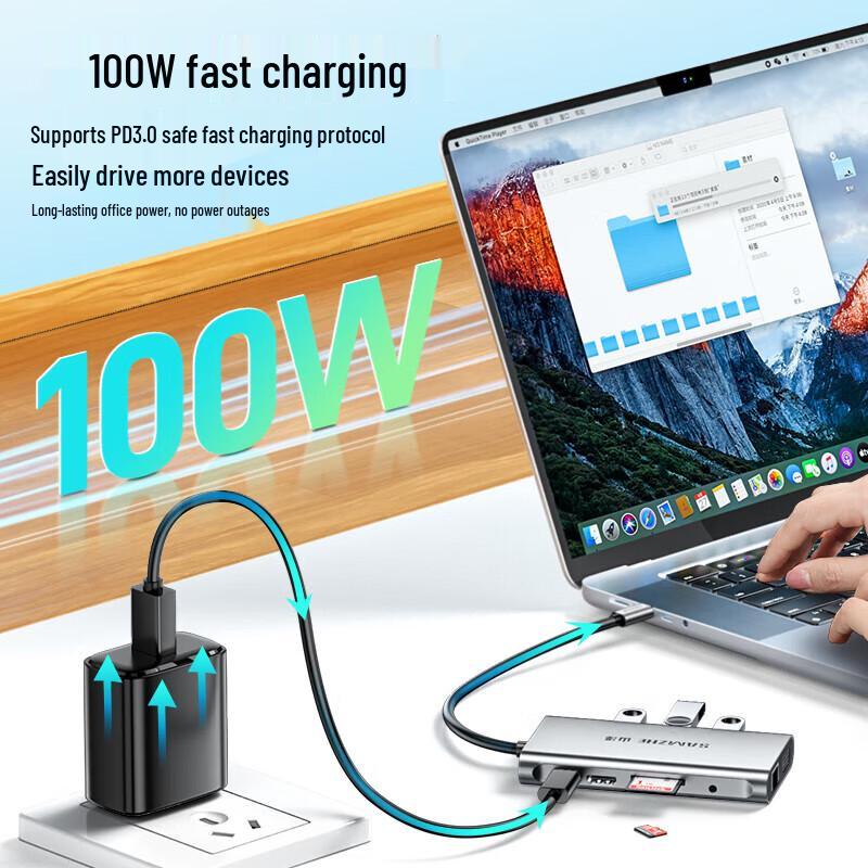 Shanze TC-DK Type-C 10-in-1 Multiport Adapter