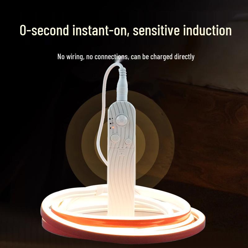 Rechargeable Motion Sensor Light Strip for Cabinet/Bed - Wireless Installation