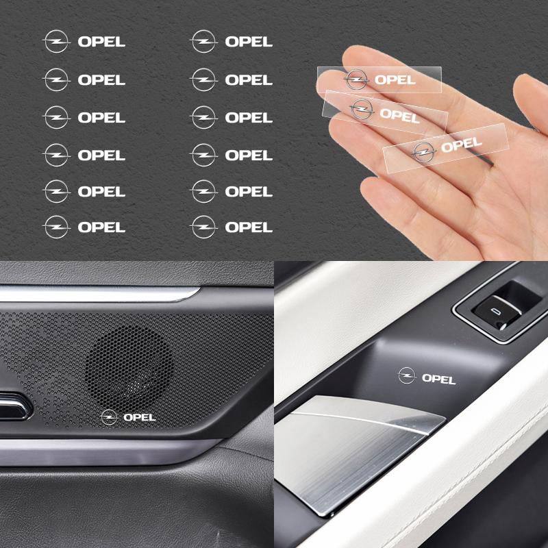 Car Logo Interior Sticker Central Control Decals Emblem Badge For Opel Insignia Astra G J F K Vectra C H Corsa C B D Omega
