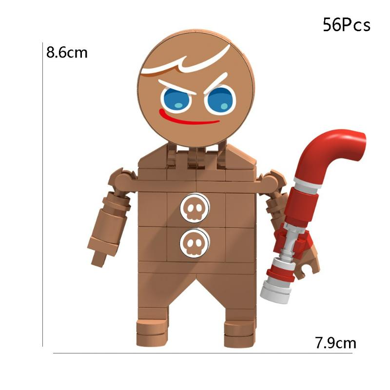 7pcs Shadow Milk Building Blocks Cookie Man Kingdom Building Blocks Shadow Milk Cookie Blocks brick Toys for Kids Birthday Gift