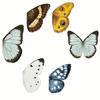 Set of 5 Vintage Butterfly Magnetic Bookmarks, Double-Sided Page Markers, Perfect for Book Enthusiasts