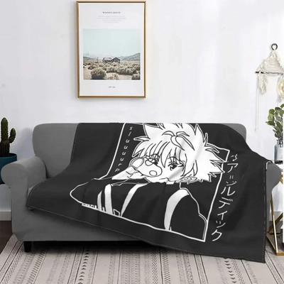 X Hunter Blanket Soft Flannel Fleece Warm Killua Zoldyck Anime Hxh Throw Blankets for Travel Bedding Bedspreads Throw Blanket