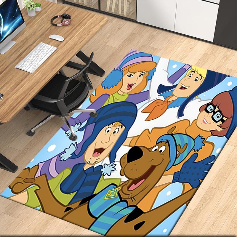 Scooby-Doo Printed Carpetrugfor Office Chair Living Room Bedroom Kitchen Room Decor Gifts