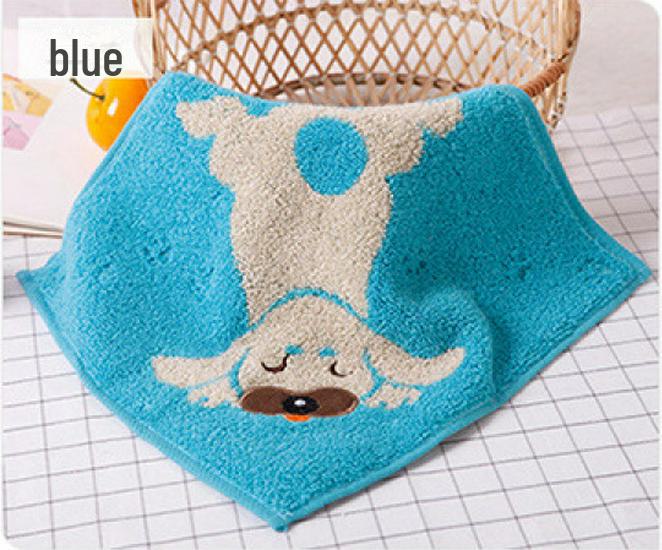 Jinhao A-Klasse Jacquard-Handtuch aus reiner Baumwolle für Kinder – weich, saugfähig, verdrehungsfrei, kleine quadratische Größe.