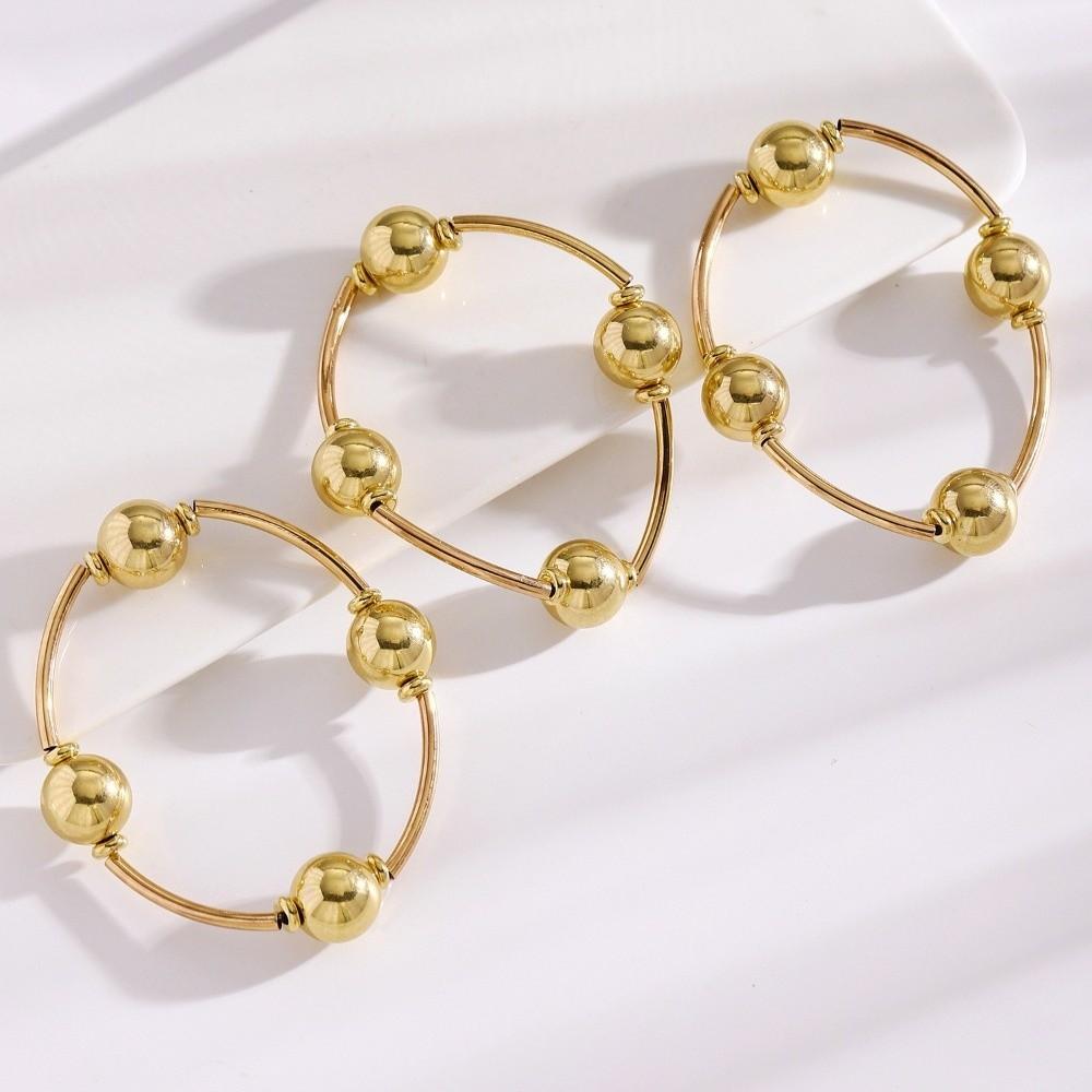 3Pcs/Set Universal Beaded Bracelet Set Pearl Multiple Layers Bracelet Stacked Bracelet  Party Wear