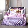1pc Magical Sakura Flannel Blanket [Cozy Throw Blanket] For Sofa, Bed, Travel, Camping, Livingroom, Office, Couch, Chair, And Bed