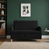 Storage Sofa in Black 122 x 78 x 87 cm Polyester
