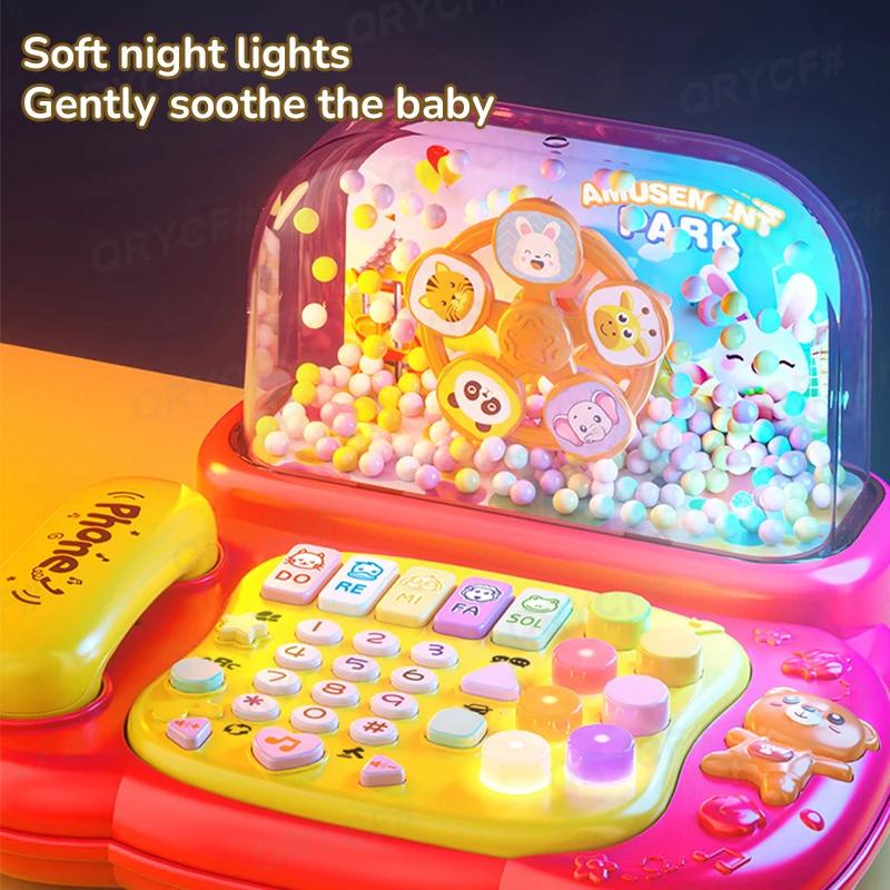 Children's Phone Telephone Toddler Toys Music Early Education Toy Intelligence Simulation Mobile Phone for Baby 6 To 12 Months