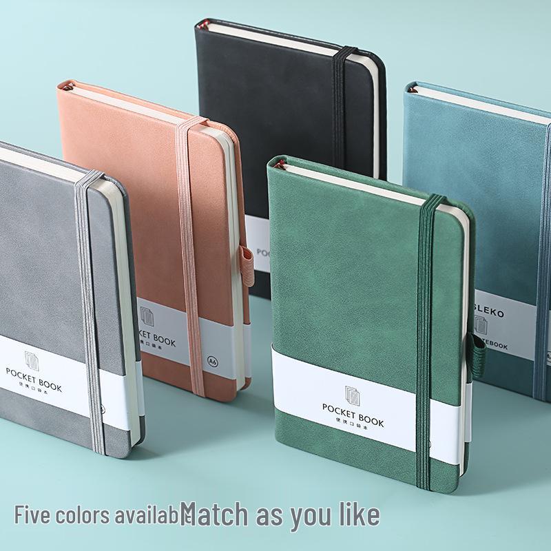 A5/A6 Ribbon Binding Business Notebook with Elastic Band and Customizable Logo