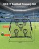 1828.8x1828.8mm Football Trainer Throwing Net, Training Throwing Target Practice Net with 5 Target Pockets, Knotless Net Includes Straps and Portable
