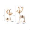 Elegant Reindeer Figurines, Animal Ornament Collectible Decorative Creative 1 Pair Elk Statue for