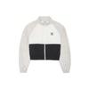MLB New York Yankees Color Block Vintage Sports Casual Short Stand Collar Jacket Women Jacket Black 3FWJB0421-50BKS
