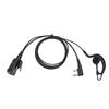 G Shape Earpiece Headset Fit for Kenwood TK 2100 TK 3207 2 Way Radio Earpiece with Push to Talk Key Mic 2 Pin