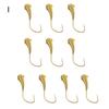 10Pcs Copper Head Pilgrim Hooks 45 Degree Angled Wolf Tooth Design Great Hardness High Pressure Flattened Fishing Hooks