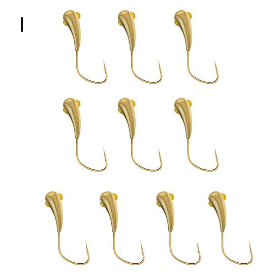 10Pcs Copper Head Pilgrim Hooks 45 Degree Angled Wolf Tooth Design Great Hardness High Pressure Flattened Fishing Hooks